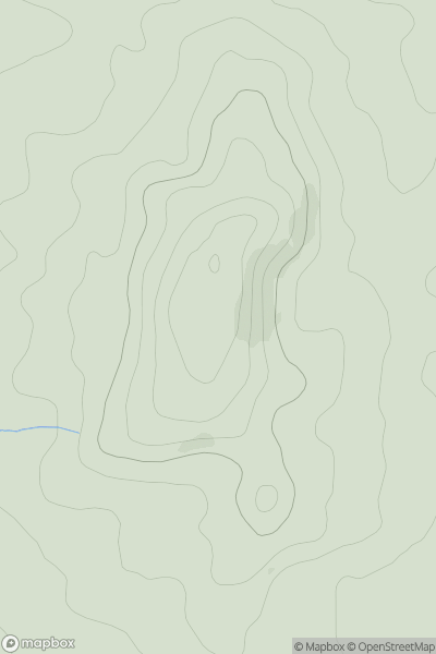 Thumbnail image for Dungeon Hill [South Central England] showing contour plot for surrounding peak